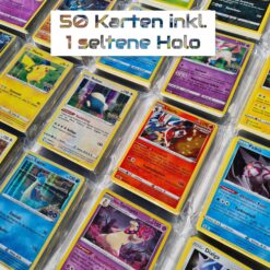 50 Pokemon Karten - inklusive 1 Holo Karte