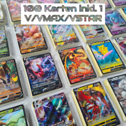 100 Pokemon Karten inkl. 1 V / EX