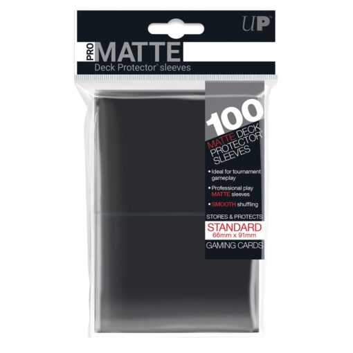Pro Deck Protector Sleeves Standard Matte- Black Schwarz 100