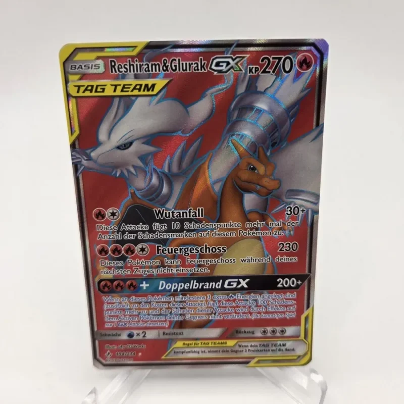 Reshiram Glurak GX Full Art