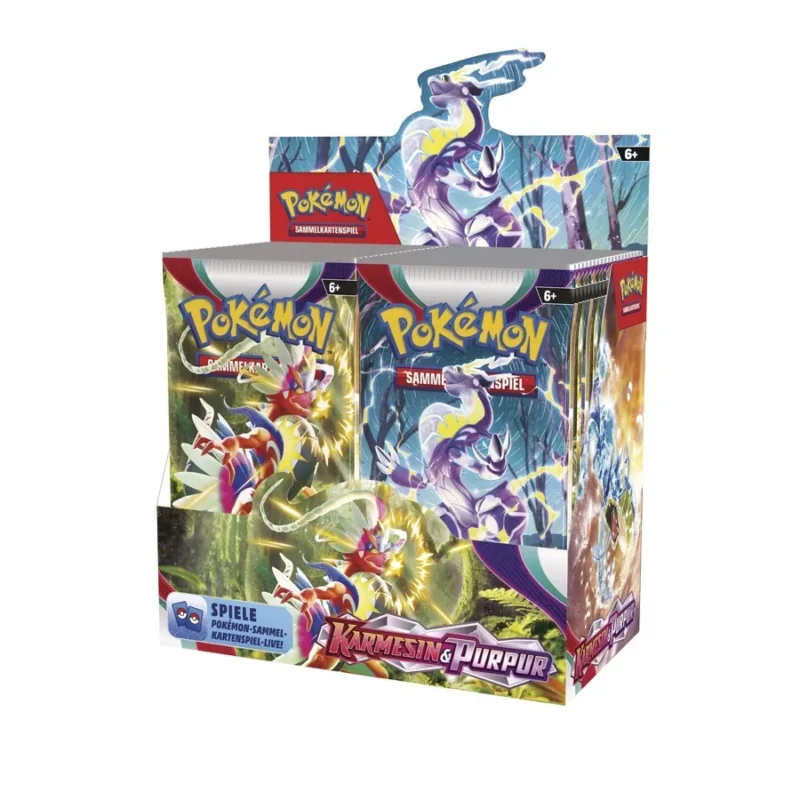 Karmesin und Purpur Display