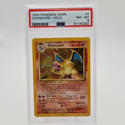PSA 8 Charizard Holo - 4/102