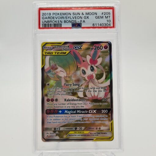 PSA 10 Gardevoir & Sylveon GX - 205/214