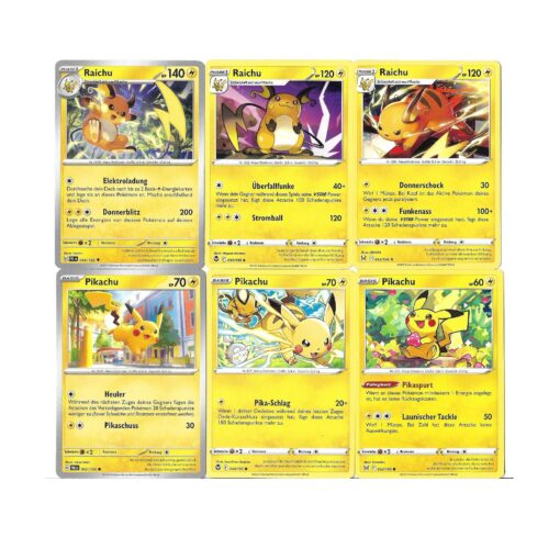Pikachu Raichu 3er Set