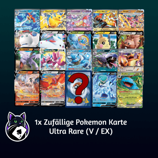 1x Zufällige Ultra Rare Pokemon Karte EX / V oder besser!