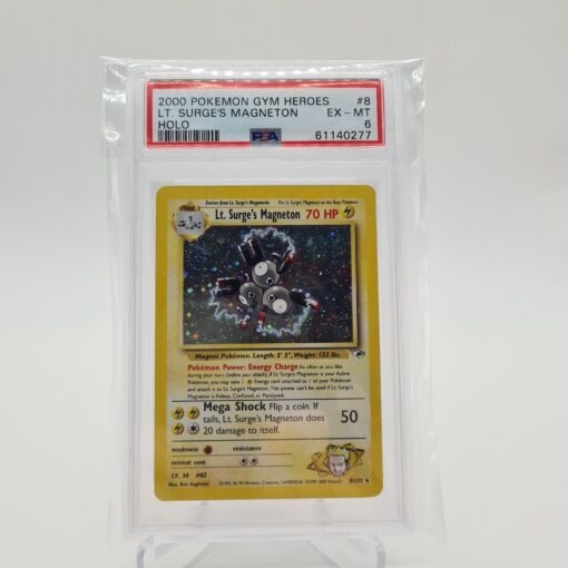 PSA 6 - Lt. Surge's Magneton Holo 8/132