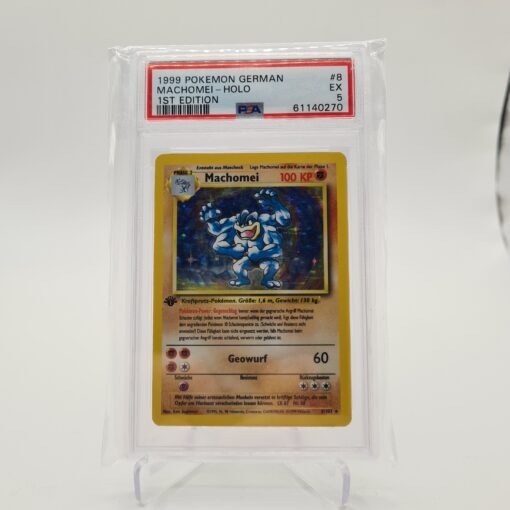 PSA 5 - Machomei 1. Edition Holo 8/102
