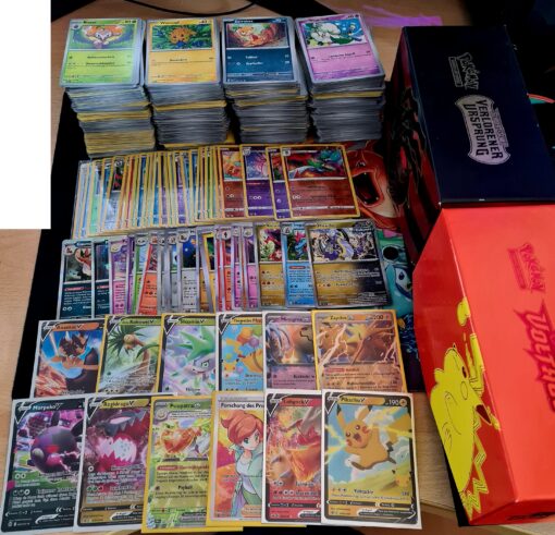 1000+ Pokemon Karten 50+ Holos, inkl. V ex Karten