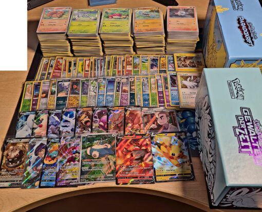 1000+ Pokemon Karten 50+ Holos, inkl. V ex Karten EN
