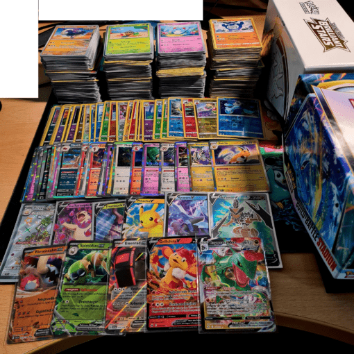 1000+ Pokemon Karten 50+ Holos, inkl. V ex Karten