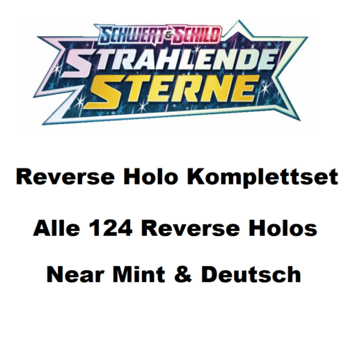 Strahlende Sterne Reverse Holo Komplettset - 124 Reverse Holos